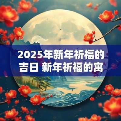 2025年新年祈福的吉日 新年祈福的寓意