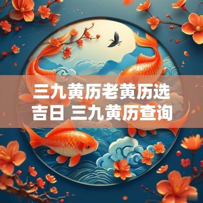 三九黄历老黄历选吉日 三九黄历查询今日吉时