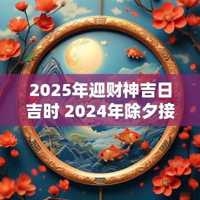 2025年迎财神吉日吉时 2025年除夕接财神方位与吉时 2025年迎财神吉日吉时 2025年除夕接财神方位与吉时