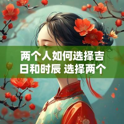 两个人如何选择吉日和时辰 选择两个人的时候该怎样
