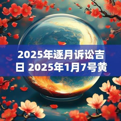 2025年逐月诉讼吉日 2025年1月7号黄道吉日