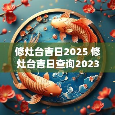 修灶台吉日2025 修灶台吉日查询2025