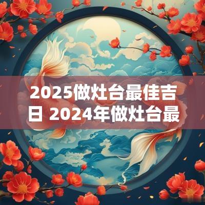 2025做灶台最佳吉日 2025年做灶台最佳日子