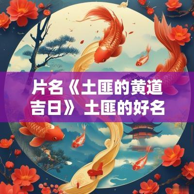 片名《土匪的黄道吉日》 土匪的好名字
