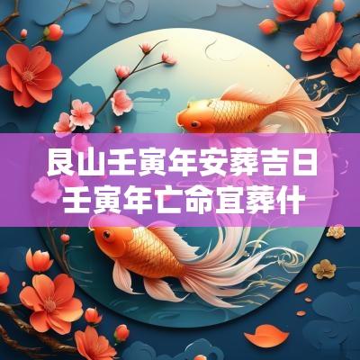 艮山壬寅年安葬吉日 壬寅年亡命宜葬什么山向