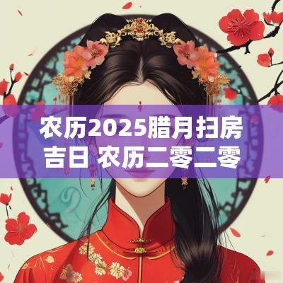 农历2025腊月扫房吉日 农历二零二零年腊月扫房日