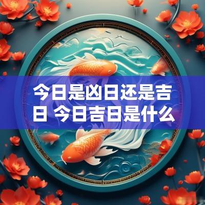 今日是凶日还是吉日 今日吉日是什么意思