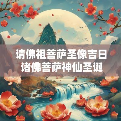 请佛祖菩萨圣像吉日 诸佛菩萨神仙圣诞日