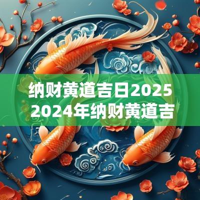 纳财黄道吉日2025 2025年纳财黄道吉日