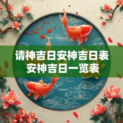 请神吉日安神吉日表 安神吉日一览表 请神吉日安神吉日表 安神吉日一览表