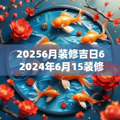 20256月装修吉日6 2025年6月15装修动工最佳吉日