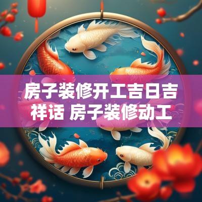 房子装修开工吉日吉祥话 房子装修动工吉祥语