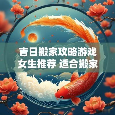 吉日搬家攻略游戏女生推荐 适合搬家的黄道吉日2025年3月