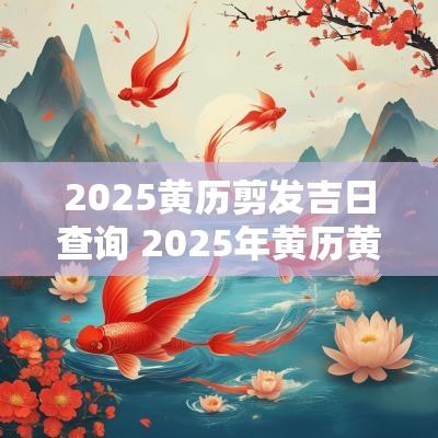 2025黄历剪发吉日查询 2025年黄历黄道吉日查询