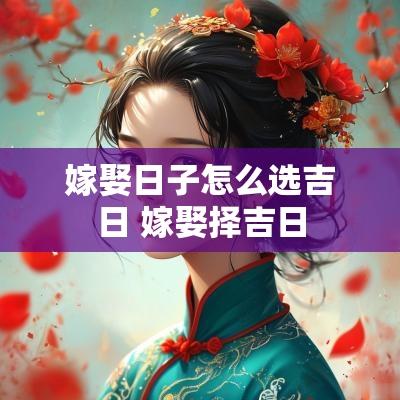 嫁娶日子怎么选吉日 嫁娶择吉日