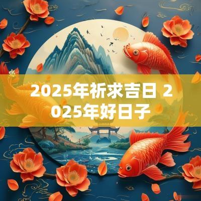 2025年祈求吉日 2025年好日子