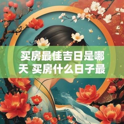 买房最佳吉日是哪天 买房什么日子最吉利