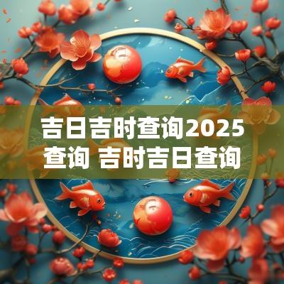 吉日吉时查询2025查询 吉时吉日查询老黄历2025年