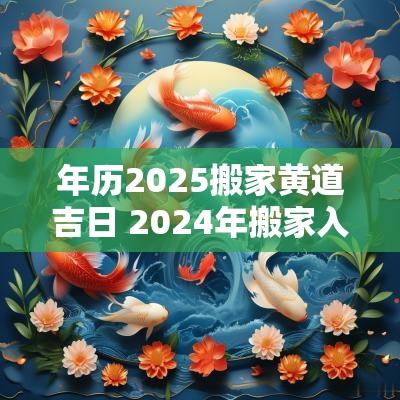 年历2025搬家黄道吉日 2025年搬家入宅最佳日期老黄历