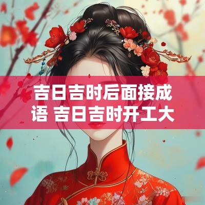吉日吉时后面接成语 吉日吉时开工大吉