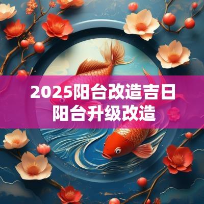 2025阳台改造吉日 阳台升级改造