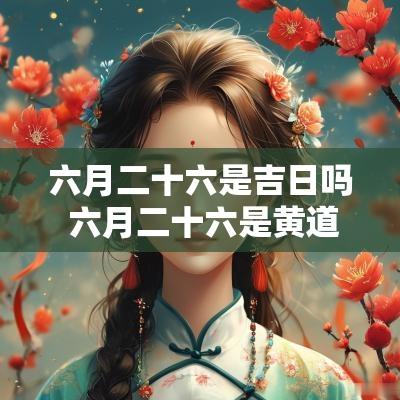 六月二十六是吉日吗 六月二十六是黄道吉日吗