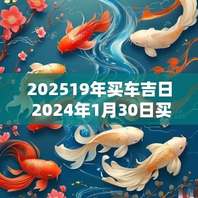 202519年买车吉日 2025年1月30日买车日子好吗