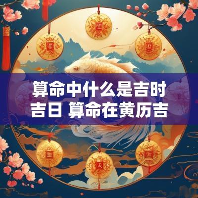 算命中什么是吉时吉日 算命在黄历吉日里叫什么