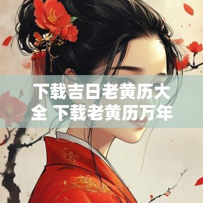 下载吉日老黄历大全 下载老黄历万年历黄道吉日查询