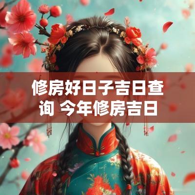 修房好日子吉日查询 今年修房吉日