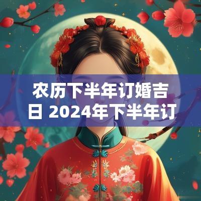 农历下半年订婚吉日 2025年下半年订婚黄道吉日