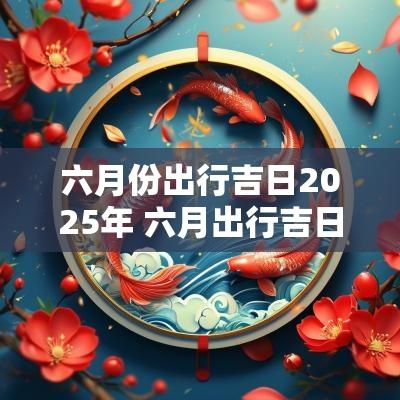 六月份出行吉日2025年 六月出行吉日2025