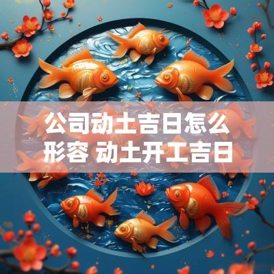 公司动土吉日怎么形容 动土开工吉日和方位