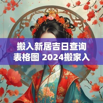 搬入新居吉日查询表格图 2025搬家入宅吉日查询表