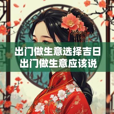 出门做生意选择吉日 出门做生意应该说什么吉利的话