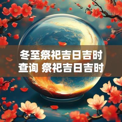 冬至祭祀吉日吉时查询 祭祀吉日吉时查询2025年