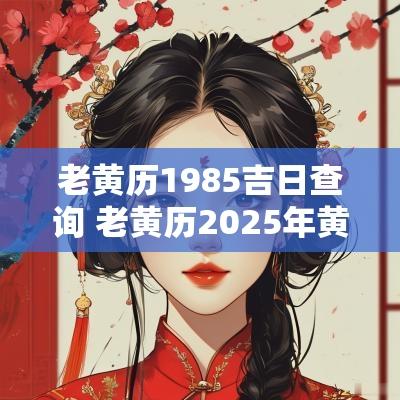 老黄历1985吉日查询 老黄历2025年黄道吉日查询