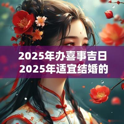 2025年办喜事吉日 2025年适宜结婚的吉日
