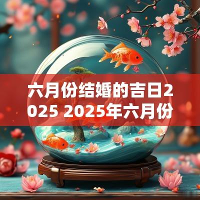 六月份结婚的吉日2025 2025年六月份结婚黄道吉日