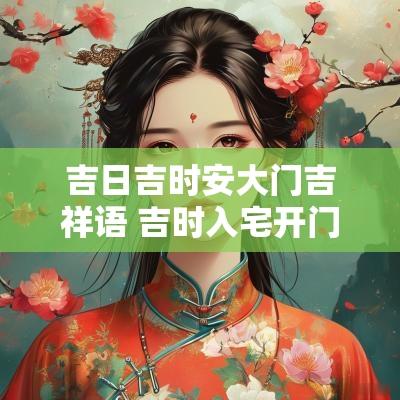 吉日吉时安大门吉祥语 吉时入宅开门四句吉祥话