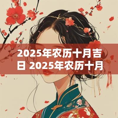 2025年农历十月吉日 2025年农历十月十二是黄道吉日吗