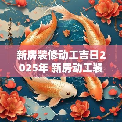 新房装修动工吉日2025年 新房动工装修黄道吉日2025年