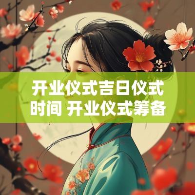 开业仪式吉日仪式时间 开业仪式筹备工作