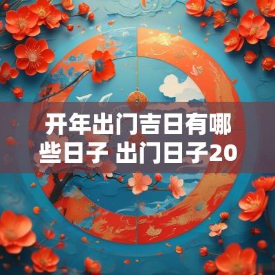 开年出门吉日有哪些日子 出门日子2025年黄道吉日