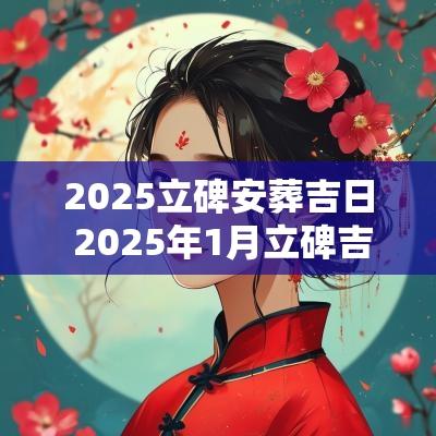 2025立碑安葬吉日 2025年1月立碑吉日