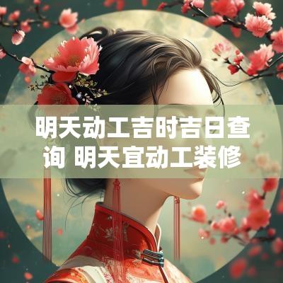 明天动工吉时吉日查询 明天宜动工装修日子好吗