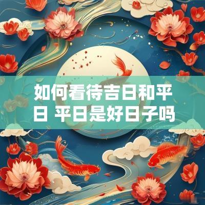 如何看待吉日和平日 平日是好日子吗