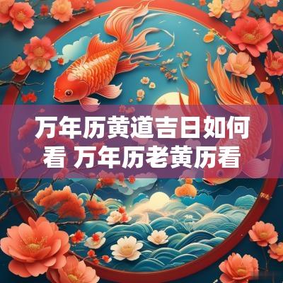 万年历黄道吉日如何看 万年历老黄历看吉日下载