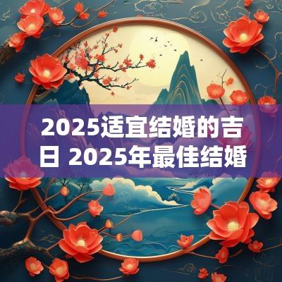 2025适宜结婚的吉日 2025年最佳结婚吉日