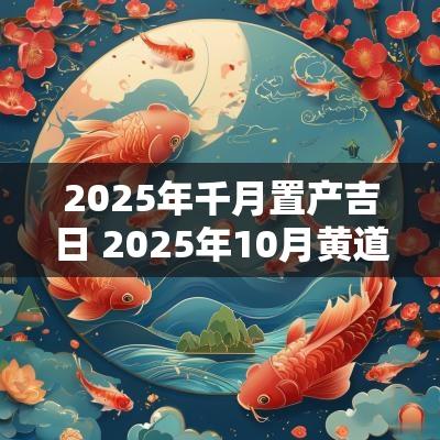 2025年千月置产吉日 2025年10月黄道吉日